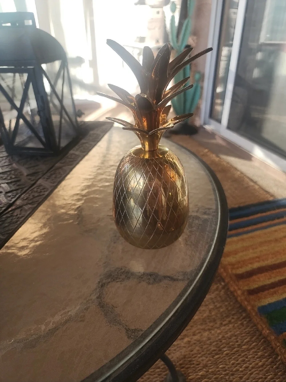 Kikkerland Brass Pineapple Decorative Accent - Brass Finish